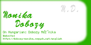 monika dobozy business card